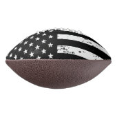 Aangepaste politievlag in blauwe lijn american football (Gedraaid 90)