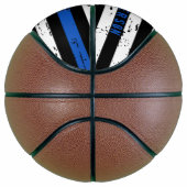 Aangepaste politievlag in blauwe lijn basketbal (Rechts)