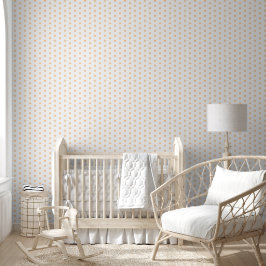 Aangepaste polka dot perzik behang