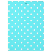 Aangepaste Polka Dot Red Apple-leraar Klembord (Achterkant)