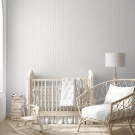 Aangepaste polka dot roze behang