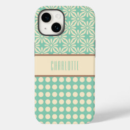 Aangepaste Polka Dots en Flowers Phone Case