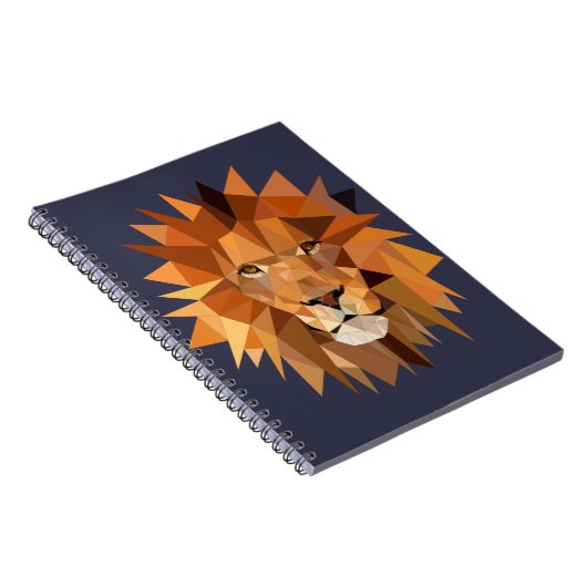 Aangepaste polygoonleeuw notitieboek (Rechterzijde)