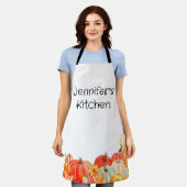 Aangepaste pomkin-patch schort (Gedragen)