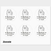 Aangepaste Pommeren Hond Trouw Favor Stickers (Vel)