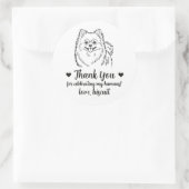 Aangepaste Pommeren Hond Trouw Favor Stickers (Tas)