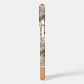Aangepaste pompoen en bloemen geruit patroon Case-Mate iPhone case (Achterkant / Links)
