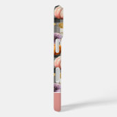 Aangepaste pompoen en bloemen geruite patroon Case-Mate iPhone case (Achterkant / Rechts)