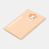 Aangepaste Pompoen Mochi takenlijst Post-it notiti Post-it® Notes (Schuin)