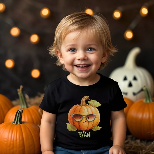 Aangepaste Pompoen Mooie Waterverf Halloween Kinder Shirts