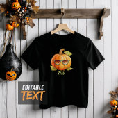 Aangepaste Pompoen Mooie Waterverf Halloween Kinder Shirts