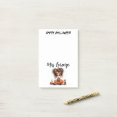 Aangepaste Pompoen Parade — Een Whimsical Hallowee Post-it® Notes (Op bureau)