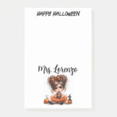Aangepaste Pompoen Parade — Een Whimsical Hallowee Post-it® Notes (Voorkant)