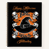 Aangepaste pompoen recept boek heks Pet Halloween (Voorkant)