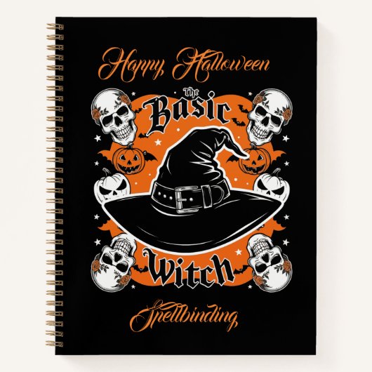 Aangepaste pompoen recept boek heks Pet Halloween (Voorkant)