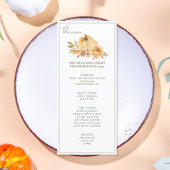 Aangepaste pompoen Thanksgiving Friendsgiving Dine Menu