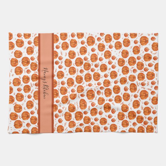 Aangepaste pompoen theedoek (Horizontaal)