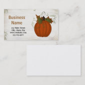 Aangepaste pompoen visitekaartje (Voorkant / Achterkant)