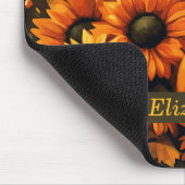 Aangepaste Pompoen Zonnebloem Herfst Herfst Thema Muismat (Hoek)