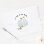 Aangepaste pompoennaam Sticker of zegel Tekst toev (Envelop)