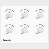 Aangepaste pompoennaam Sticker of zegel Tekst toev (Vel)