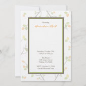 Aangepaste pompoenpoeningdienst voor Baby-transpor Kaart (Achterkant)