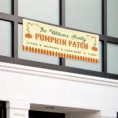 Aangepaste pompoenveld banner, herfstfeest bord spandoek (Buitenkant Gebouw)