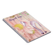 Aangepaste  Pony en Daisy Flowers Horse Notitieboek (Rechterzijde)