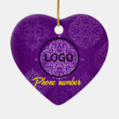 Aangepaste Poodle Hart Ornament - Een Zoete Cadeau (Achterkant)