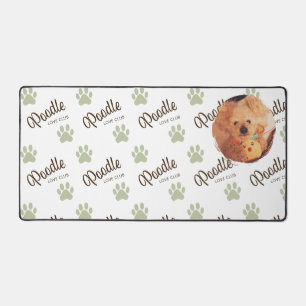 Aangepaste Poodle Love Club Foto & Sage Paw Patroo Bureaumat