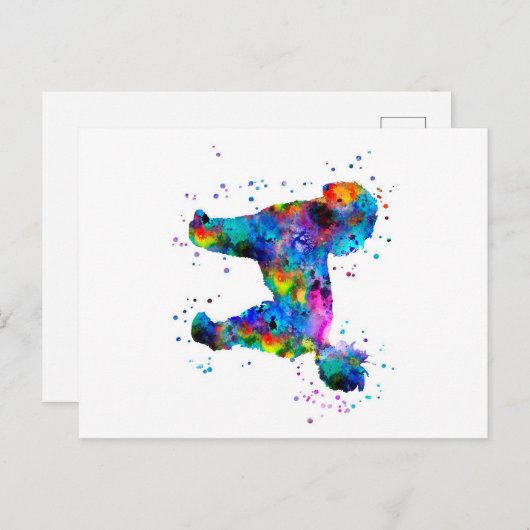 Aangepaste pool | Hond Birthday-kaart Aankondigingskaart (Voorkant / Achterkant)