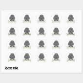 Aangepaste pool ronde sticker (Vel)