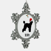 Aangepaste pool tin sneeuwvlok ornament (Links)