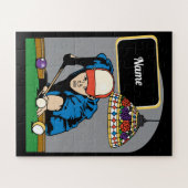 Aangepaste poolspeler Billiards Jigzaag Puzzle Legpuzzel (Horizontaal)