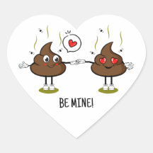 Aangepaste poop Emoji Love Couple