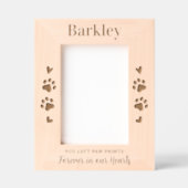 Aangepaste pootafdrukken voor altijd Huisdier Memo Gegraveerde Lijstjes (Voorkant)