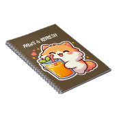 Aangepaste Pootjes en Refresh Cute Kat Ontwerp Notitieboek (Rechterzijde)