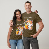 Aangepaste Pootjes en Refresh Cute Kat Ontwerp T-shirt (Unisex)