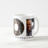 Aangepaste POP 3 Photo Collage Quote Vaderdag Koffiemok (Voorkant rechts)