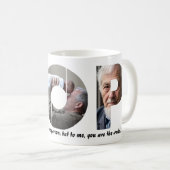 Aangepaste POP 3 Photo Collage Quote Vaderdag Koffiemok (Voorkant rechts)