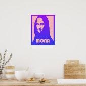 Aangepaste Pop Art Mona Lisa Poster (Keuken)