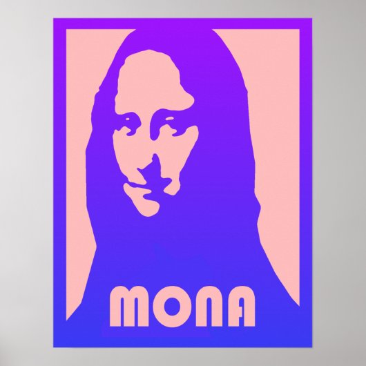 Aangepaste Pop Art Mona Lisa Poster (Voorkant)