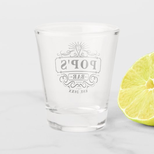 Aangepaste Pop balk Jaar van opgeblazen heet glas (Achterkant)