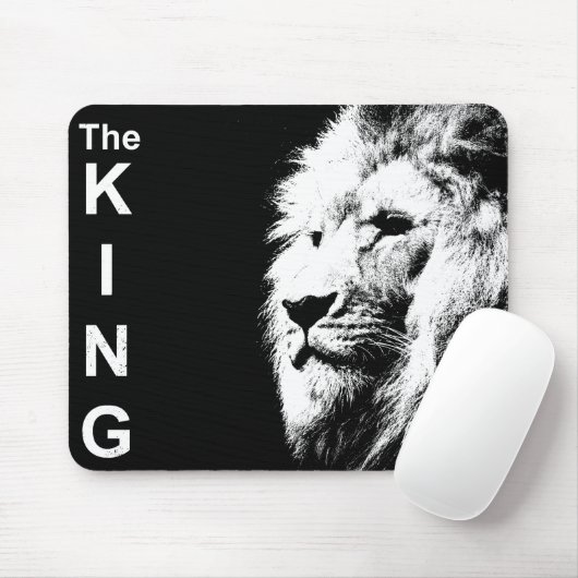 Aangepaste Pop van Lion Hoofd Kunst Afbeelding De  Muismat (Met muis)