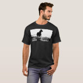 Aangepaste Pop voor draaiende paarden Art Modern S T-shirt (Voorkant volledig)