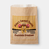 Aangepaste Poppen bakkerij Bedankzakje (Voorkant)