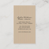 Aangepaste Poppen bakkerij Visitekaartje (Achterkant)