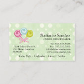 Aangepaste Poppen bakkerij Visitekaartje (Achterkant)