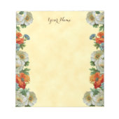 Aangepaste Poppies en Cornflowers Notitieblok (Voorkant)