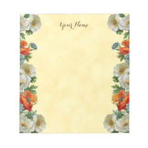 Aangepaste  Poppies en Cornflowers Notitieblok